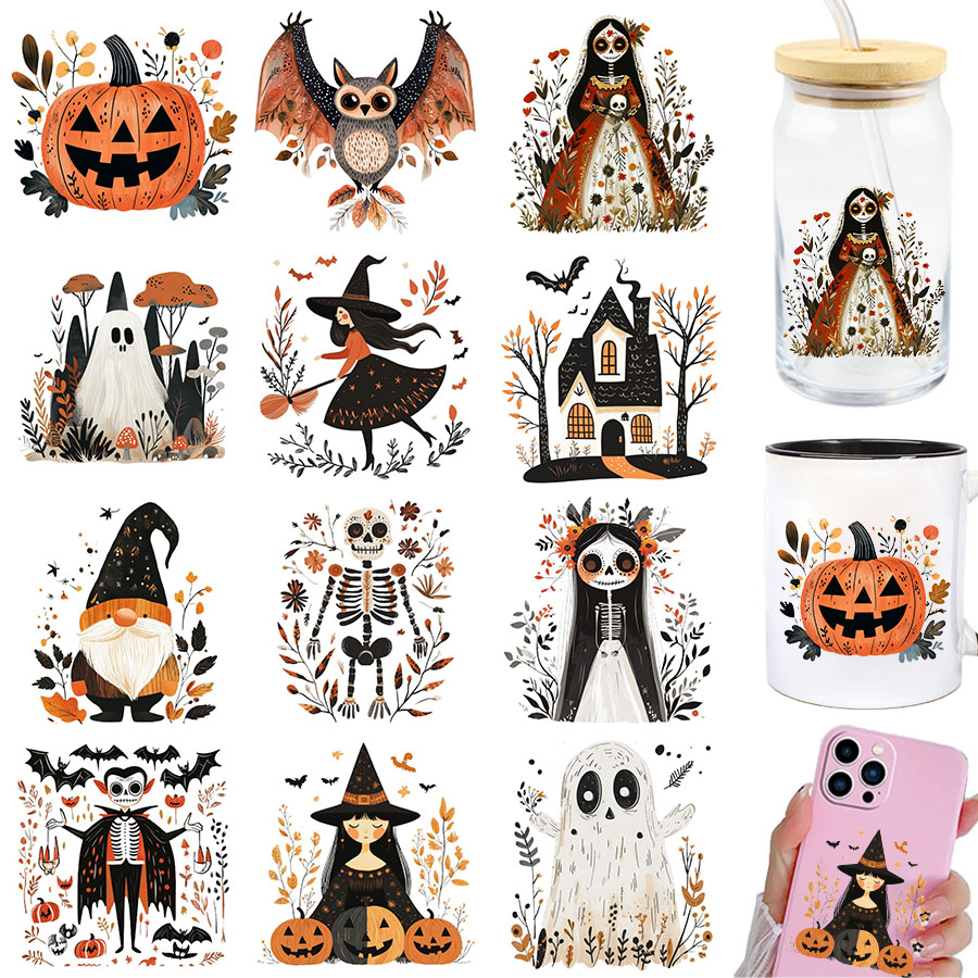 Art And Craft Autumn - 2pcs Stiker Transfer UV DTF Motif
