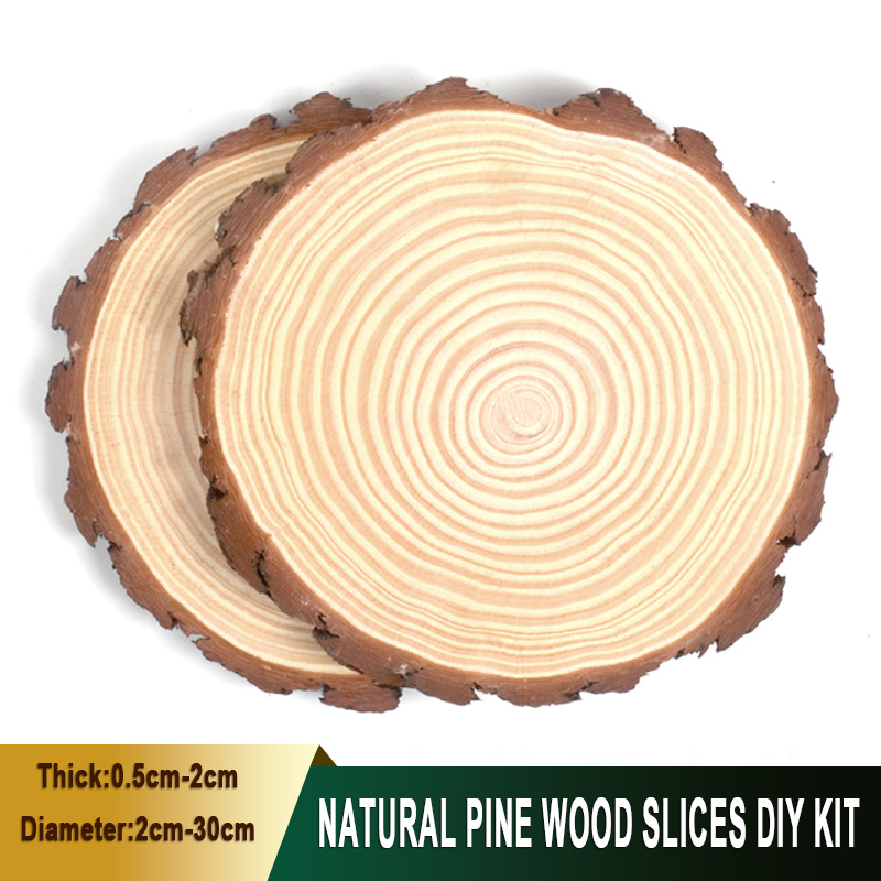 Art Craft Tree - 1-30 Buah Bundel DIY Irisan Kayu