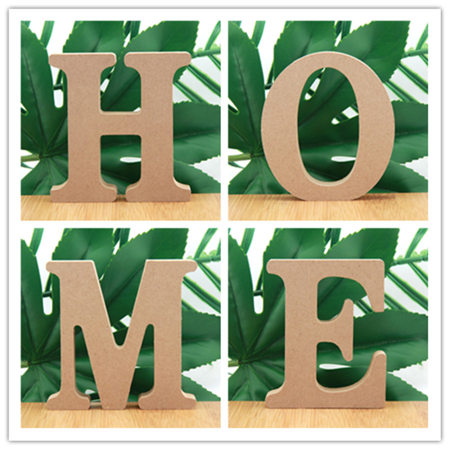 Art Craft Names - 1 buah 10cm warna kayu huruf