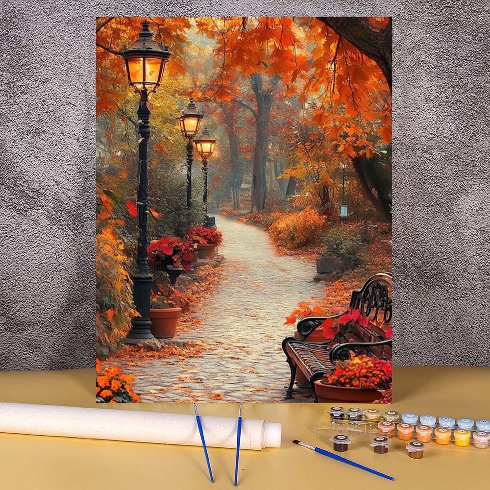 Art And Craft Autumn - 1pc Lukisan Tanpa Bingkai 20x30cm Paint