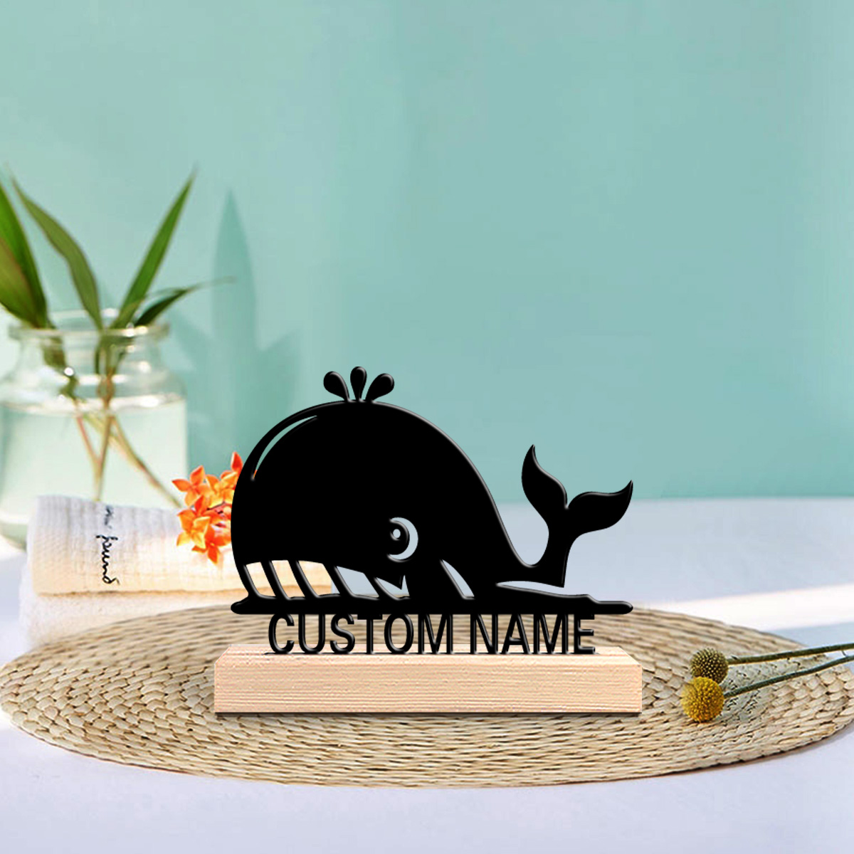 Art Craft Names - 1 Buah Patung Paus Abstrak dengan