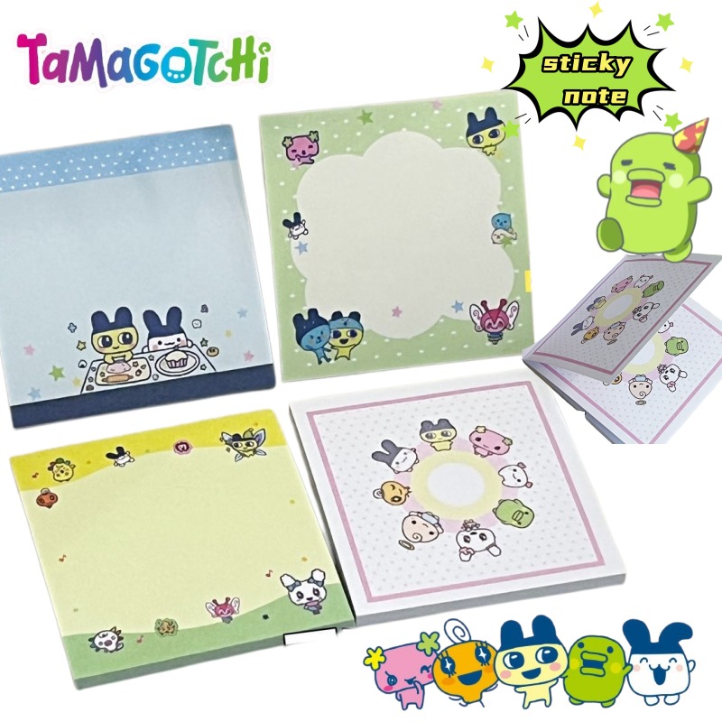 Origami Paper Set - 4 Buah Tamagotchi Mametchi Memetchi Kartun