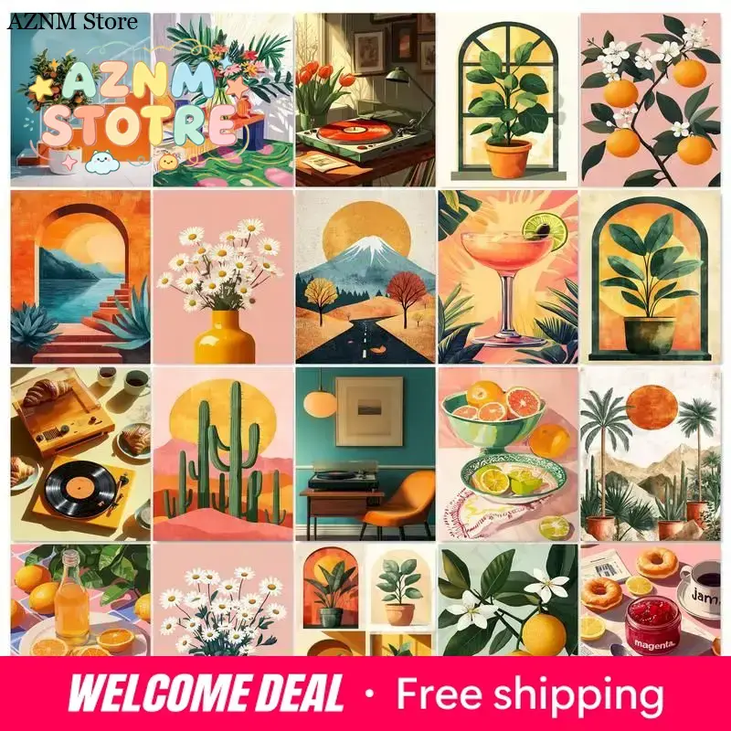 Art Craft For Adults - GATYZTORY Bingkai Lukisan DIY Mengikut Angka