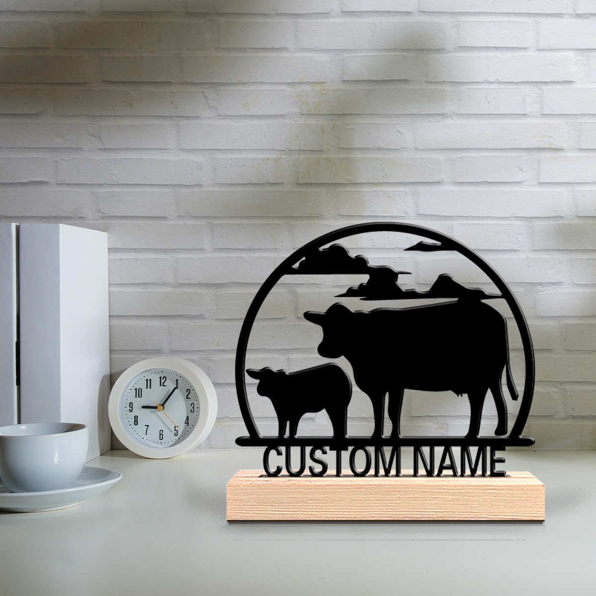 Art Craft Names - 1 buah Patung Logam Sapi Fashion