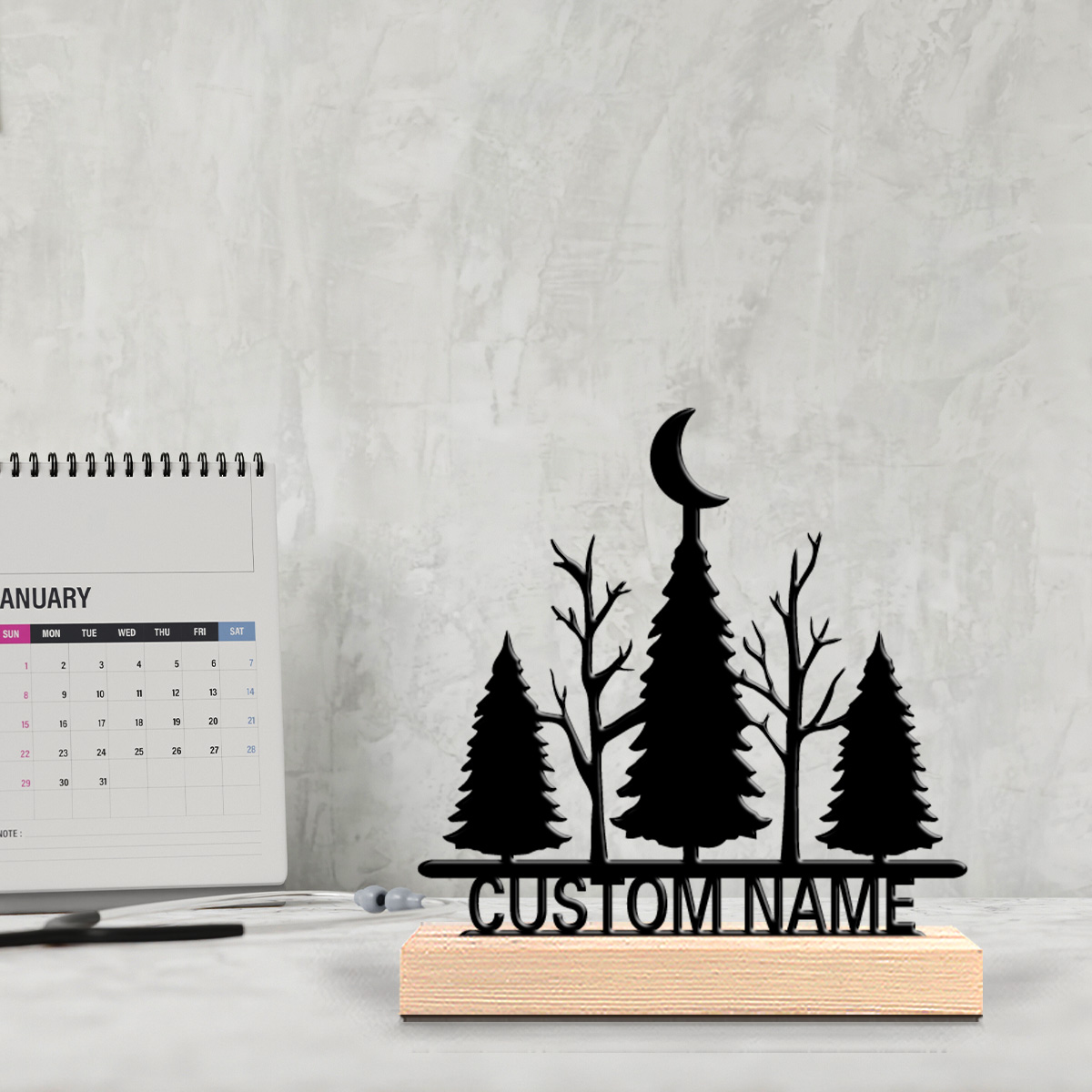 Art Craft Tree - 1 buah Patung Logam Minimalis Pohon