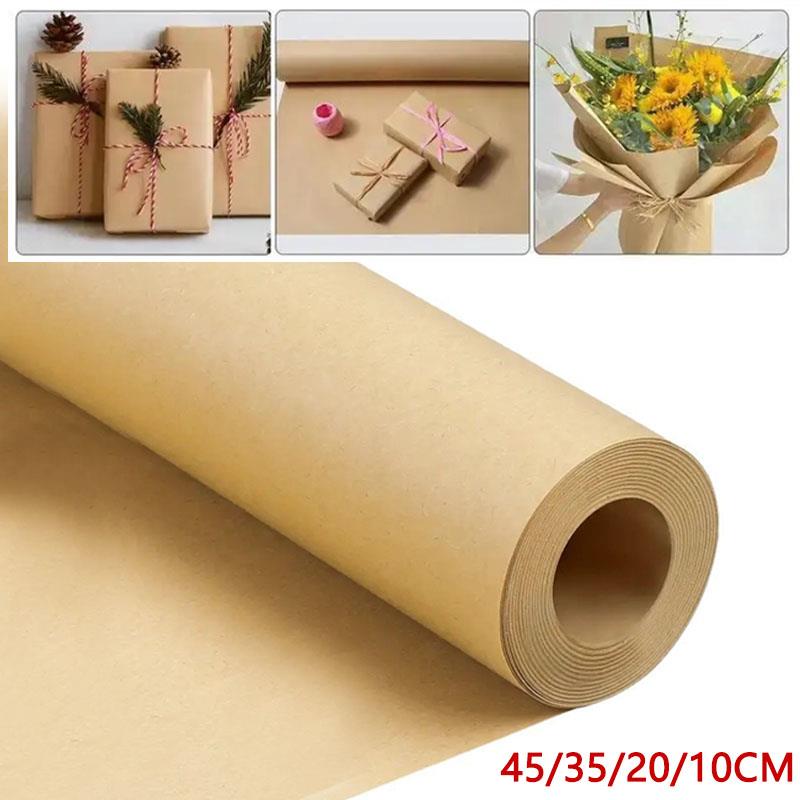 Art Craft Recycled Materials - 10M kertas Kraft coklat hadiah bunga