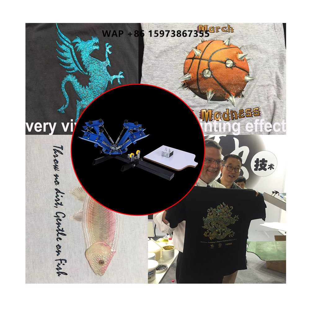 Silk Screen Printing - Mesin Cetak Sablon Sutra 4 Warna