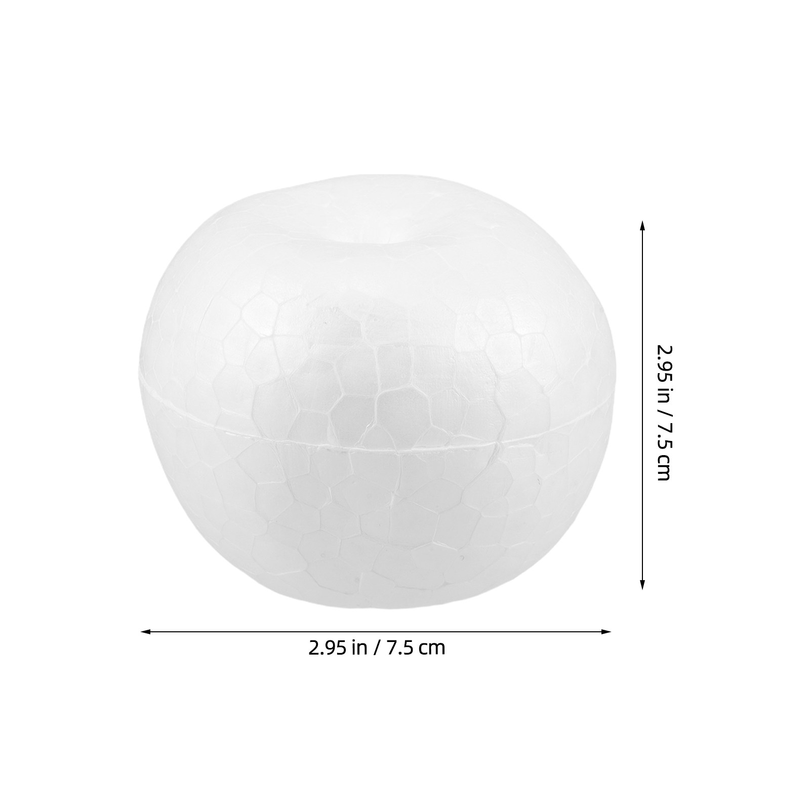 20 buah Bola Busa Putih 7,5Cm  - Art Craft Christmas Tree ulasan dan harga