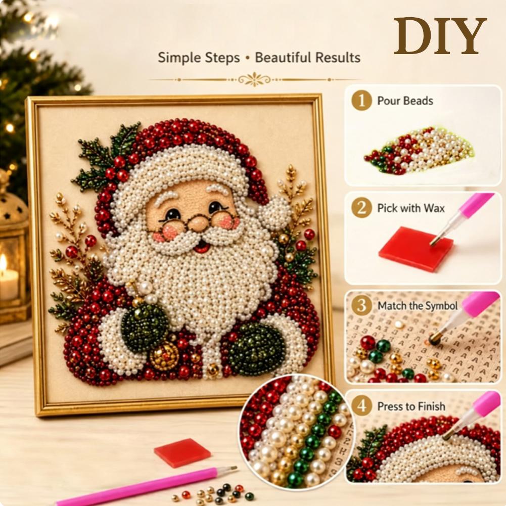Kit Seni Mutiara Santa Claus N - Art Craft For Adults ulasan dan harga