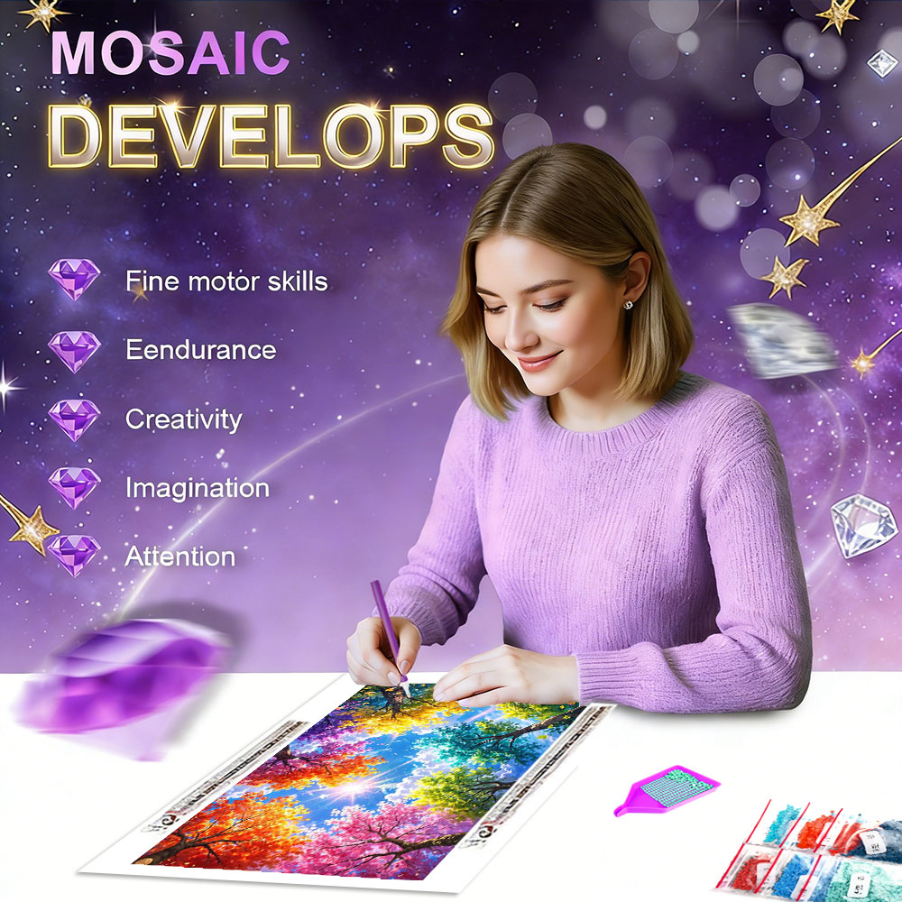 Lukisan Berlian HUACAN Pemanda - Art And Craft Autumn ulasan dan harga
