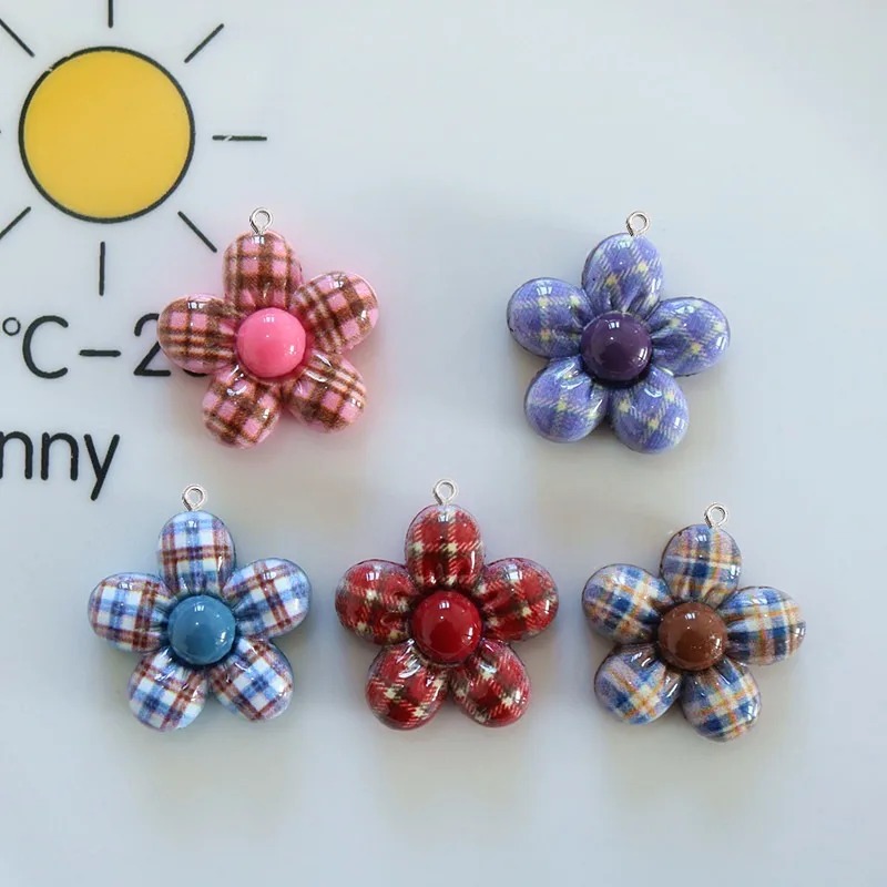 10Pcs Liontin Resin Bunga Mani - Art Craft Accessories ulasan dan harga