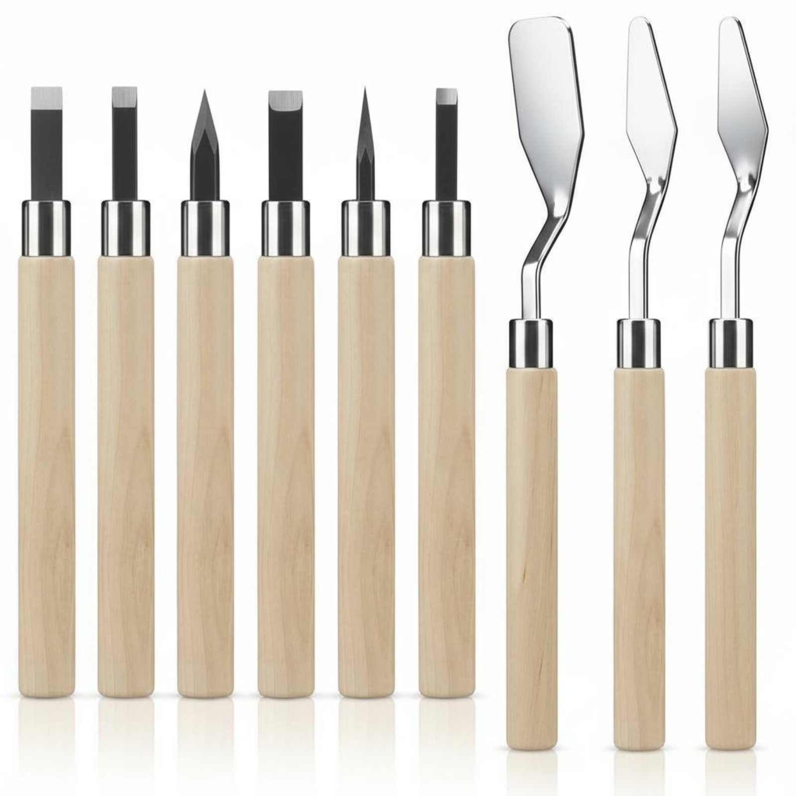 9 Buah Kit Ukiran Linoleum Baj - Linocut Carving Tool ulasan dan harga