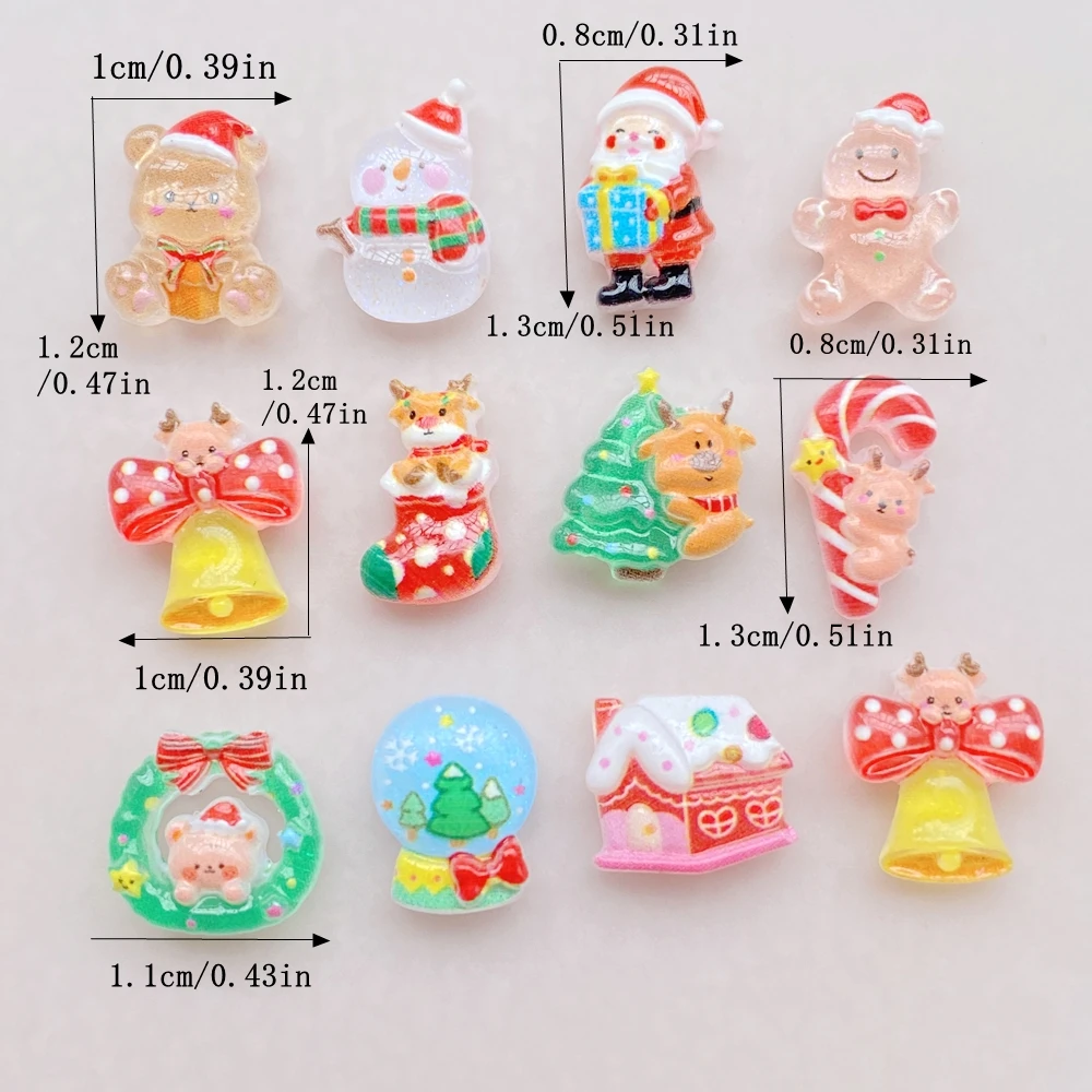 50 buah Resin kartun Mini Nata - Art Craft Christmas Tree ulasan dan harga