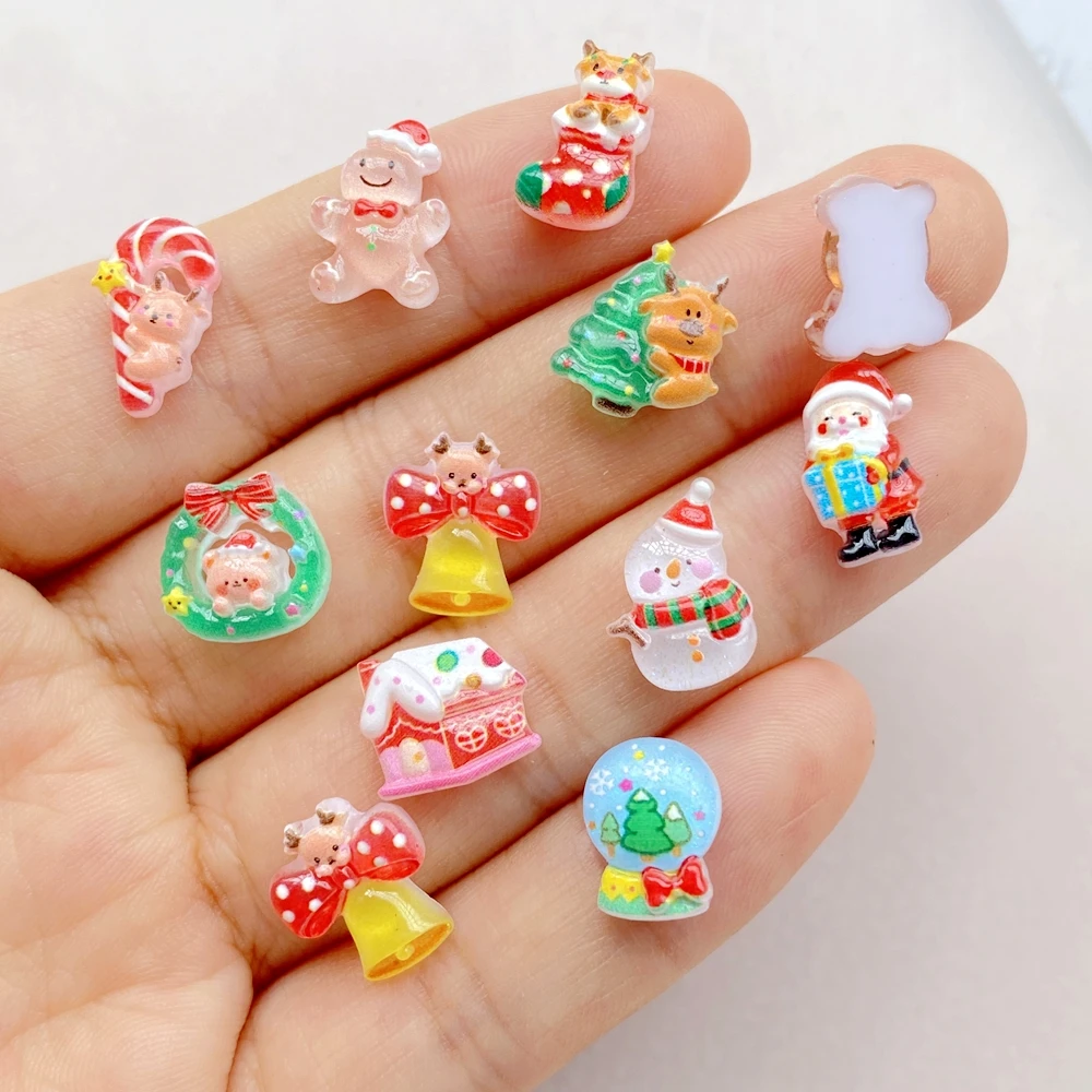 50 buah Resin kartun Mini Nata - Art Craft Christmas Tree ulasan dan harga