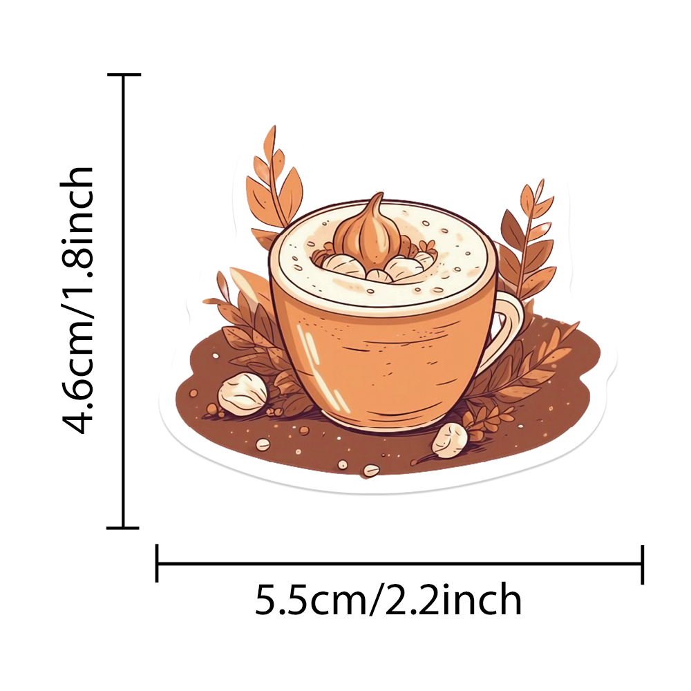 50PCS Stiker Musim Gugur yang  - Art And Craft Autumn ulasan dan harga