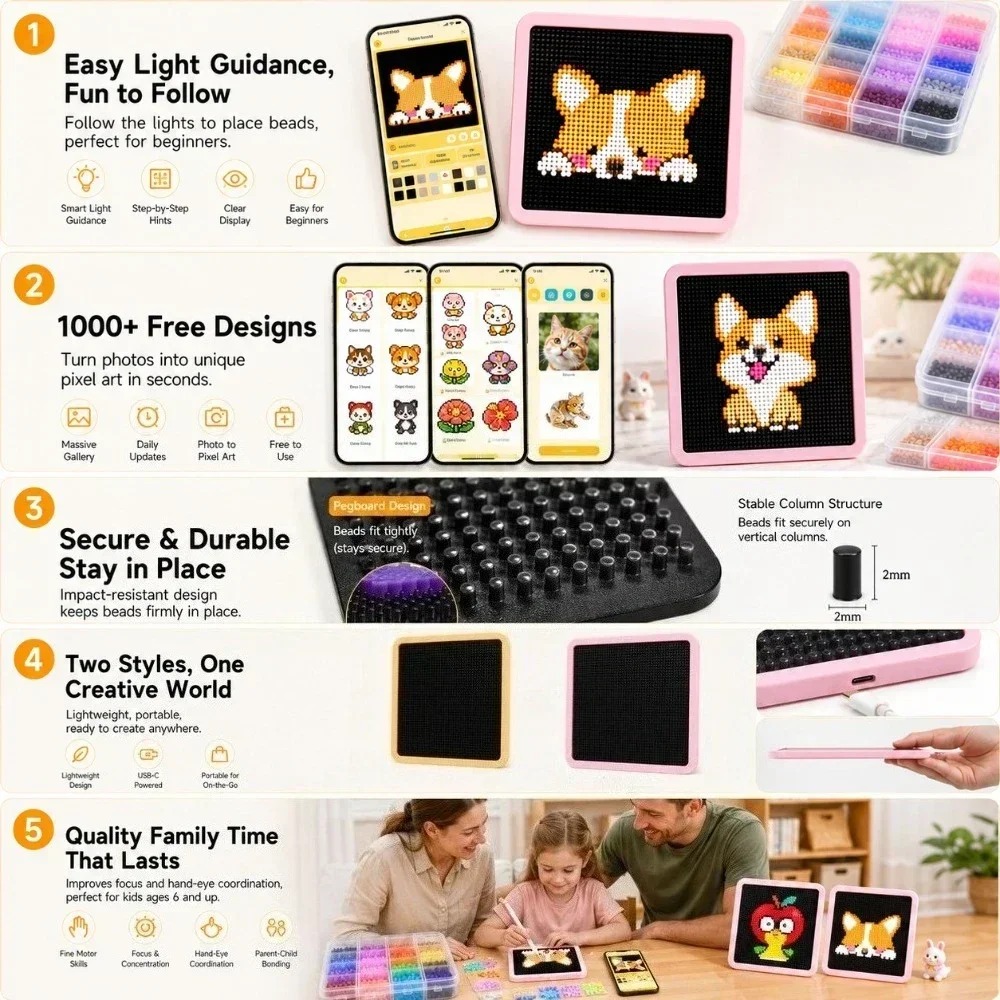 Papan Manik LED dengan Panduan - Art Craft App ulasan dan harga