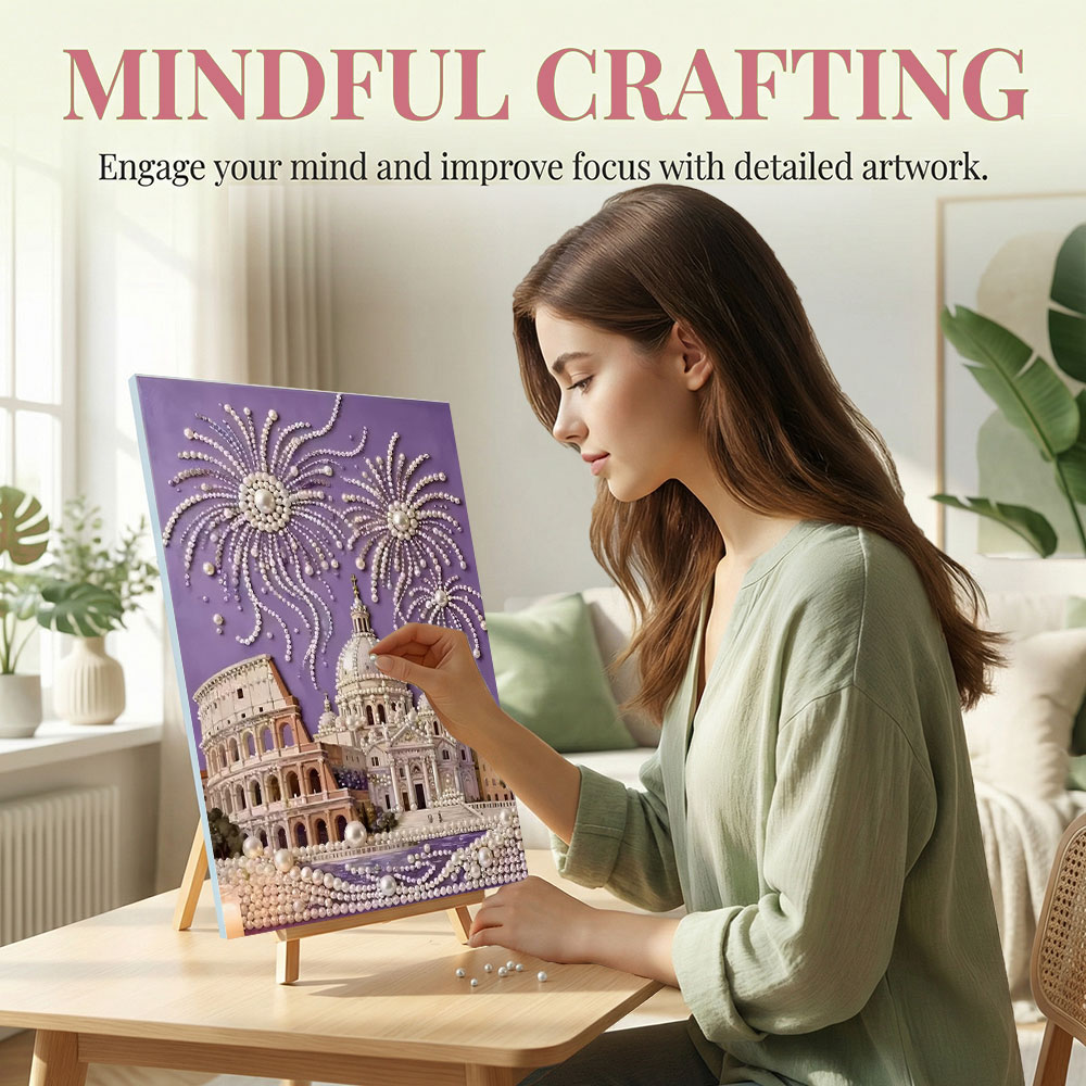 HUACAN Kit Mosaik Berlian Gere - Art Craft For Adults ulasan dan harga