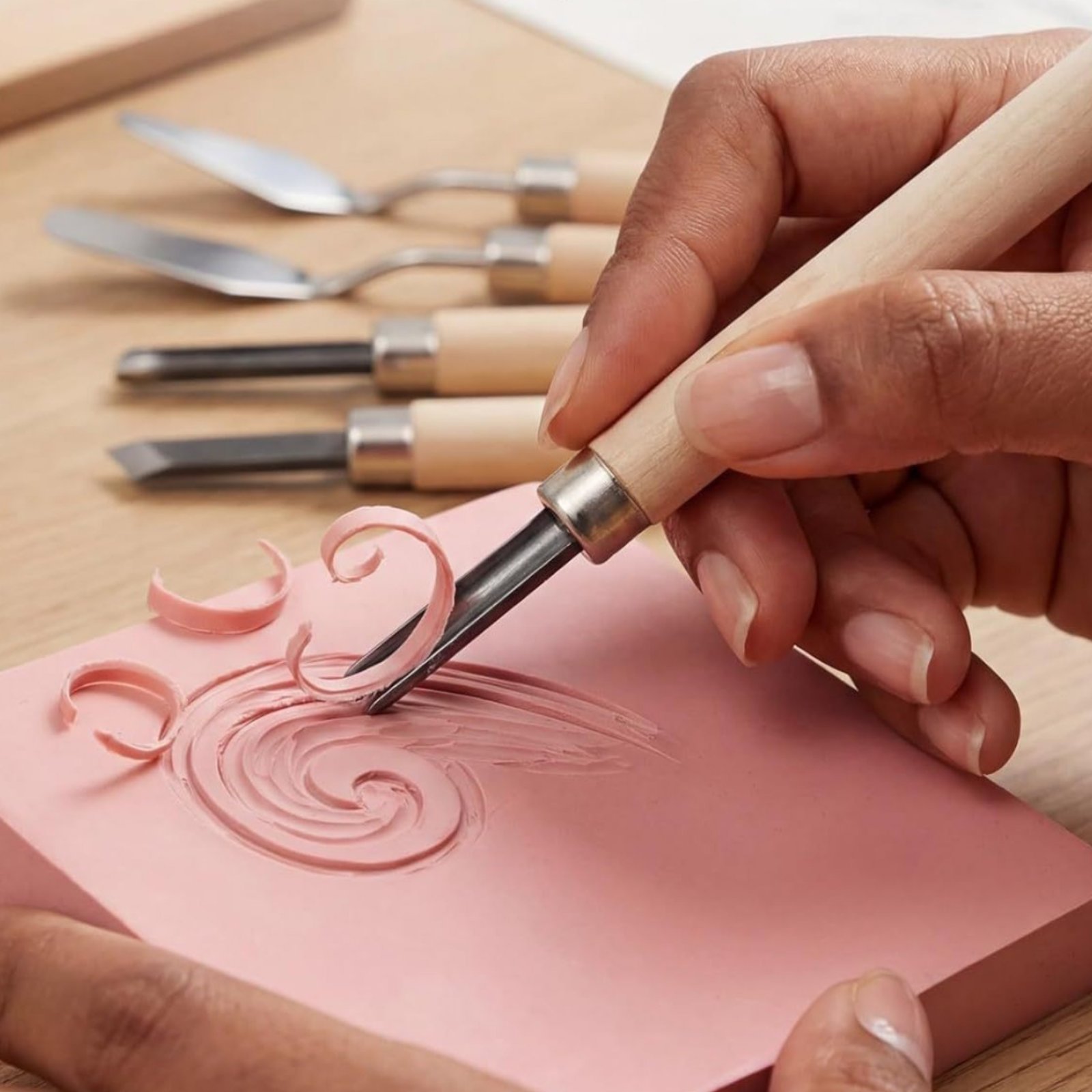 9 Buah Peralatan Ukir Linoleum - Linocut Carving Tool ulasan dan harga