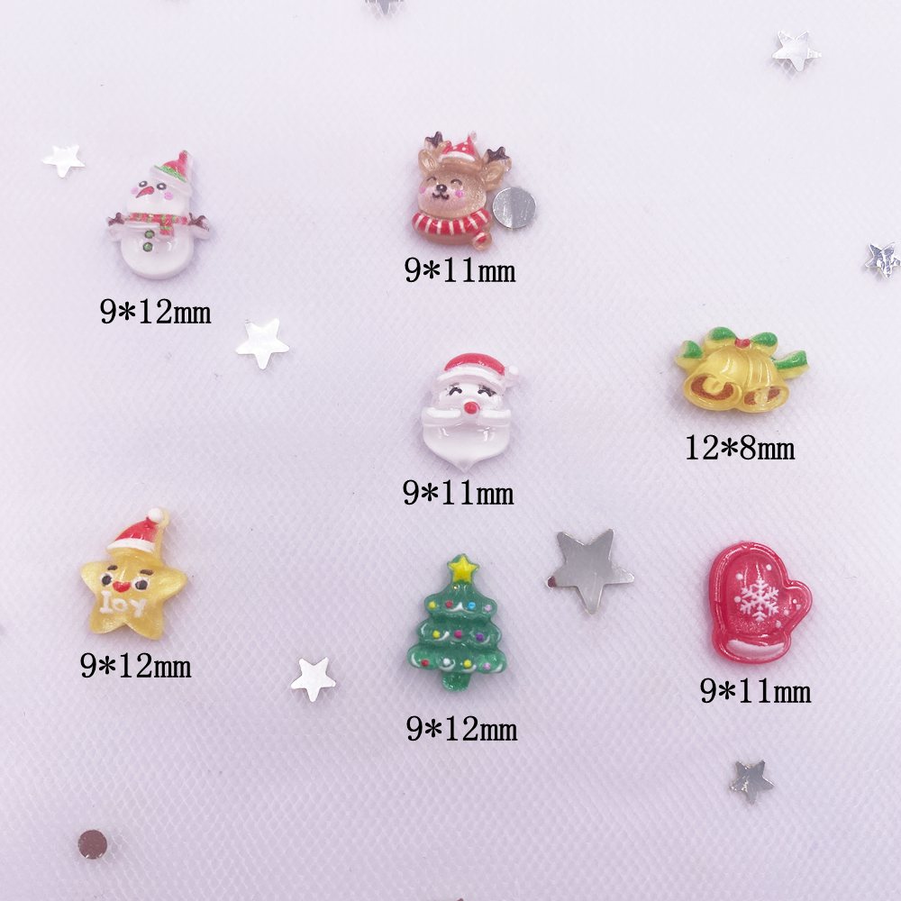 50 buah Resin Mini warna-warni - Art Craft Christmas Tree ulasan dan harga