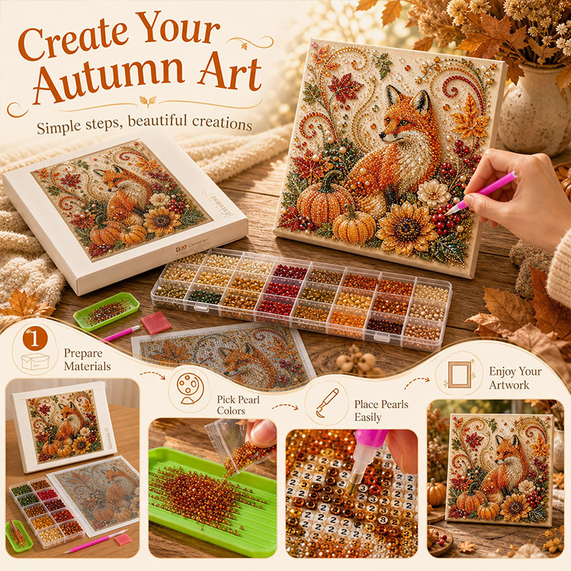 Set Lukisan Mutiara Seni DIY M - Art And Craft Autumn ulasan dan harga