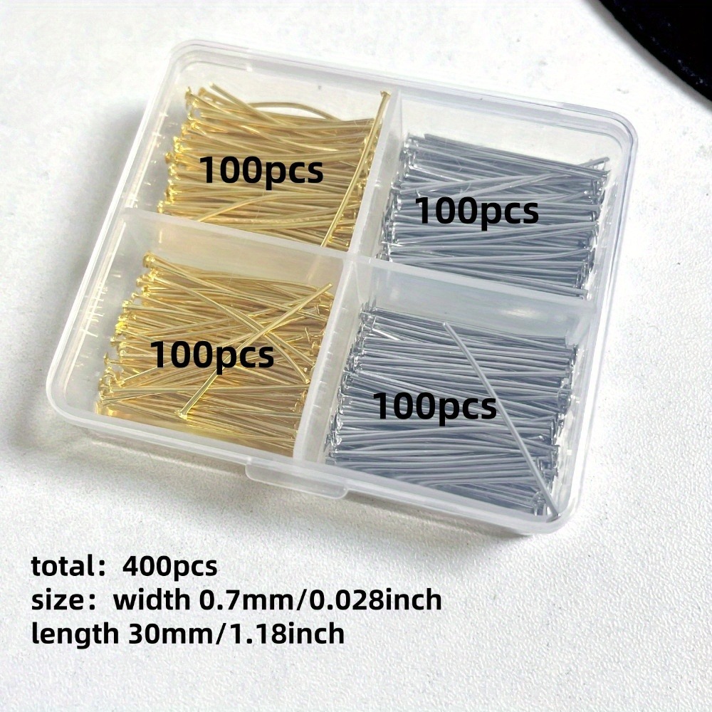 400 Buah Pin Kepala Besi Campu - Art Craft Accessories ulasan dan harga