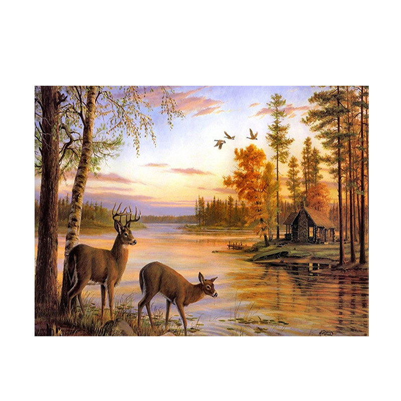 Kit Lukisan Berlian Rusa Hutan - Art And Craft Autumn ulasan dan harga