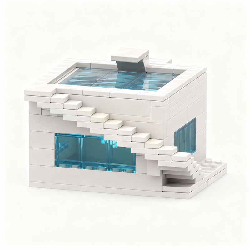 193pcs MOC Model Kolam Renang  - Art Craft Christmas Ideas ulasan dan harga