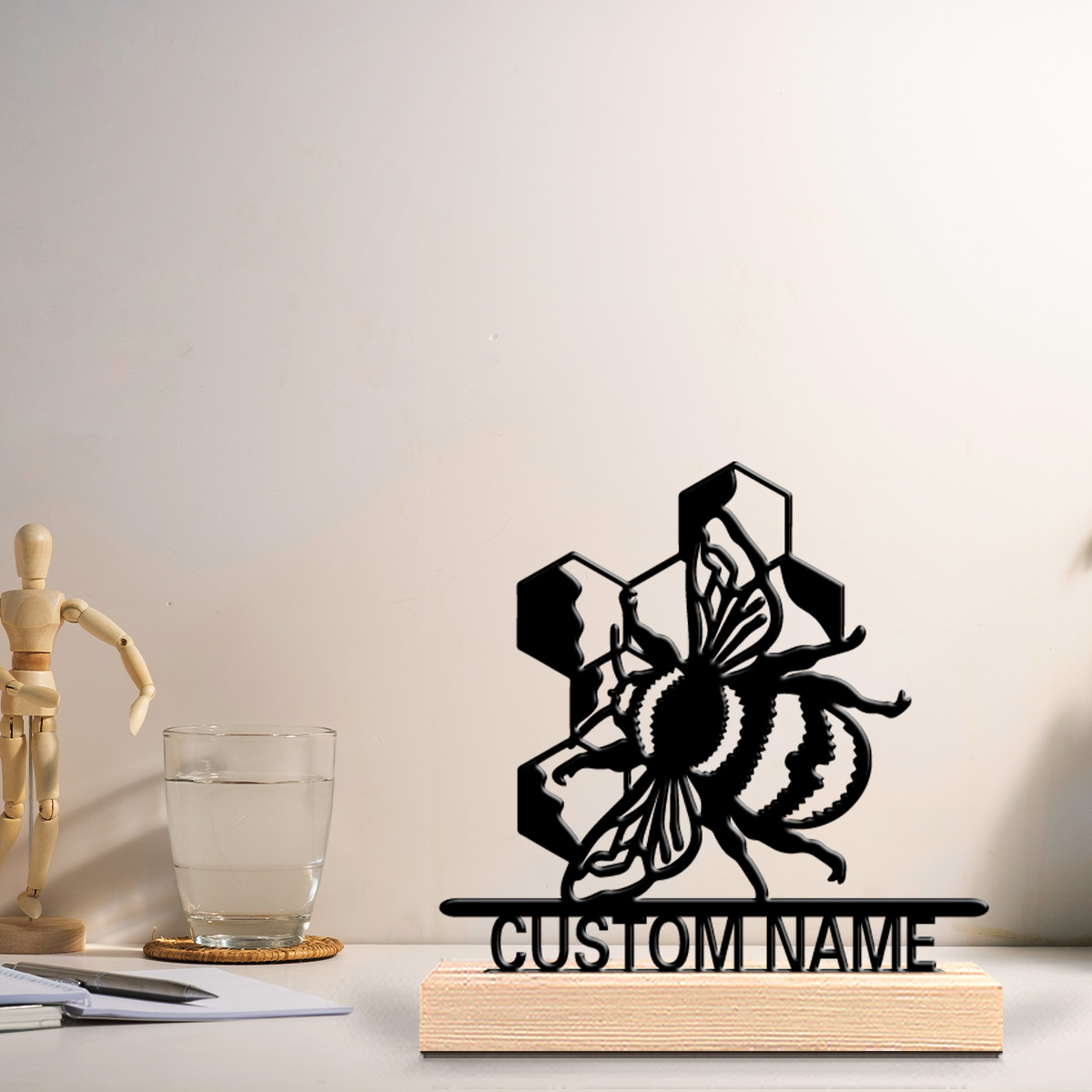 1pc Patung Lebah Sederhana Nam - Art Craft Names ulasan dan harga