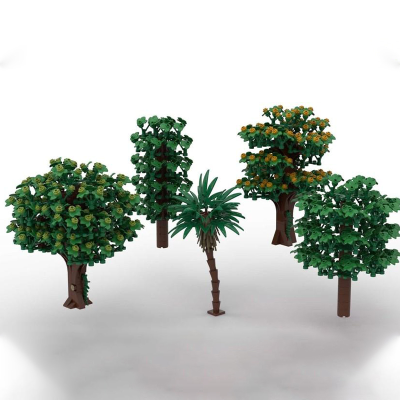 2076pcs MOC Tree Pack City Mod - Art Craft Christmas Ideas ulasan dan harga