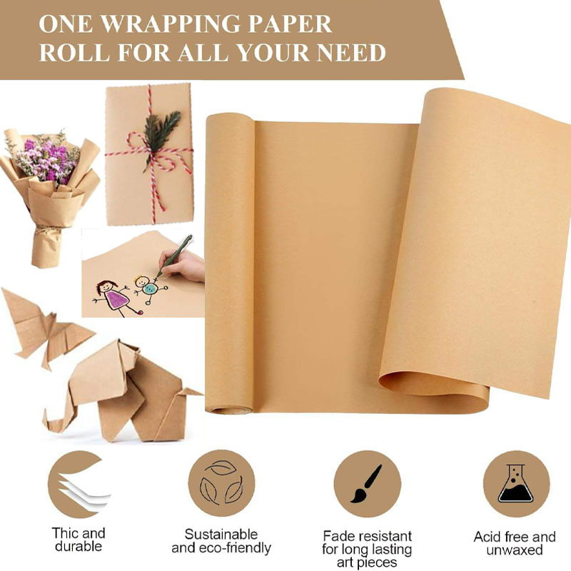 Kertas Kraft Coklat 10M Ideal  - Art Craft Recycled Materials ulasan dan harga