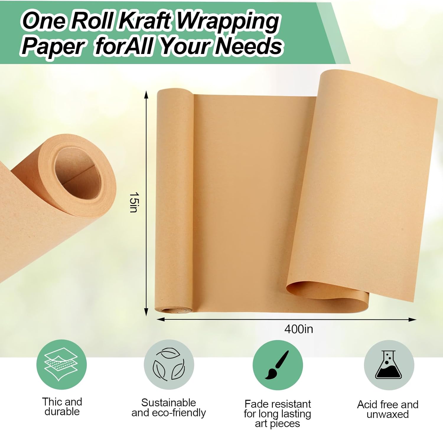 Kertas Kraft Coklat 10M Ideal  - Art Craft Recycled Materials ulasan dan harga