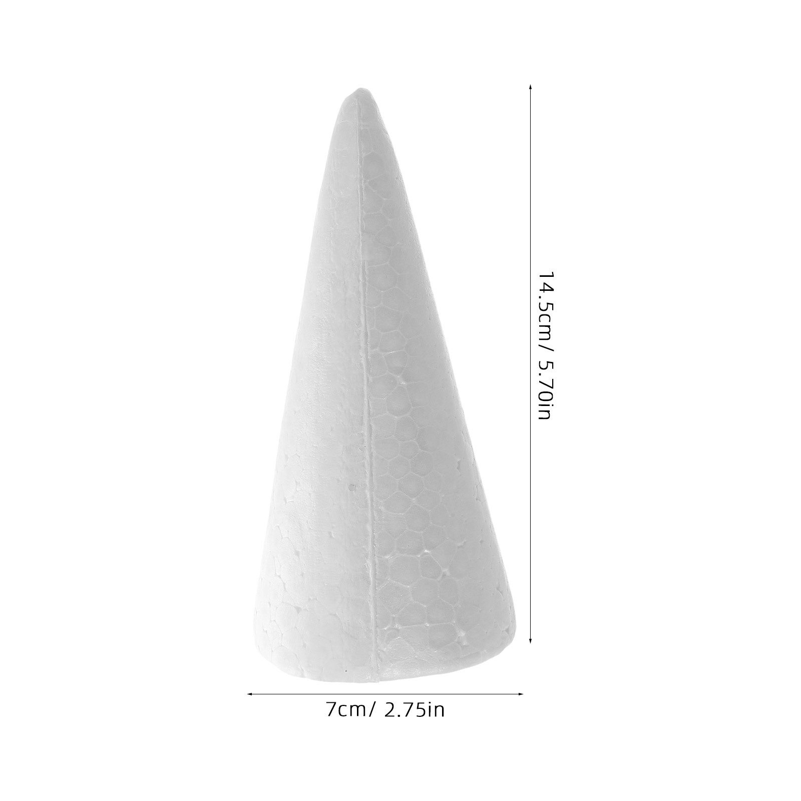 12 Buah Kerucut Busa 15Cm Puti - Art Craft Tree ulasan dan harga